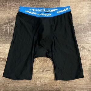 Under Armour Black Boxer Briefs with Blue Waistband